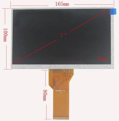 Monitor de cor 400nits da polegada HD TFT de TFT 800x480 7 da cor completa do PC da tabuleta At070tn94