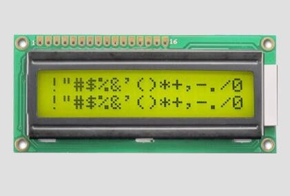 16 * 2 caracteres LCD Display Module LCX1602A Modulo LCD monocromático Porta paralela 5V